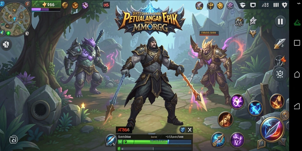 Tampilan gameplay epik dalam dunia MMORPG AT866.