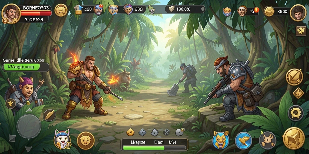 Tampilan gameplay BORNEO303 yang seru dan menarik.