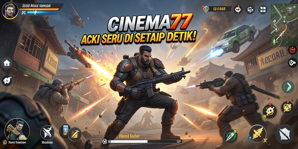 Tampilan aksi epik di CINEMA77 dengan pertarungan mendebarkan.