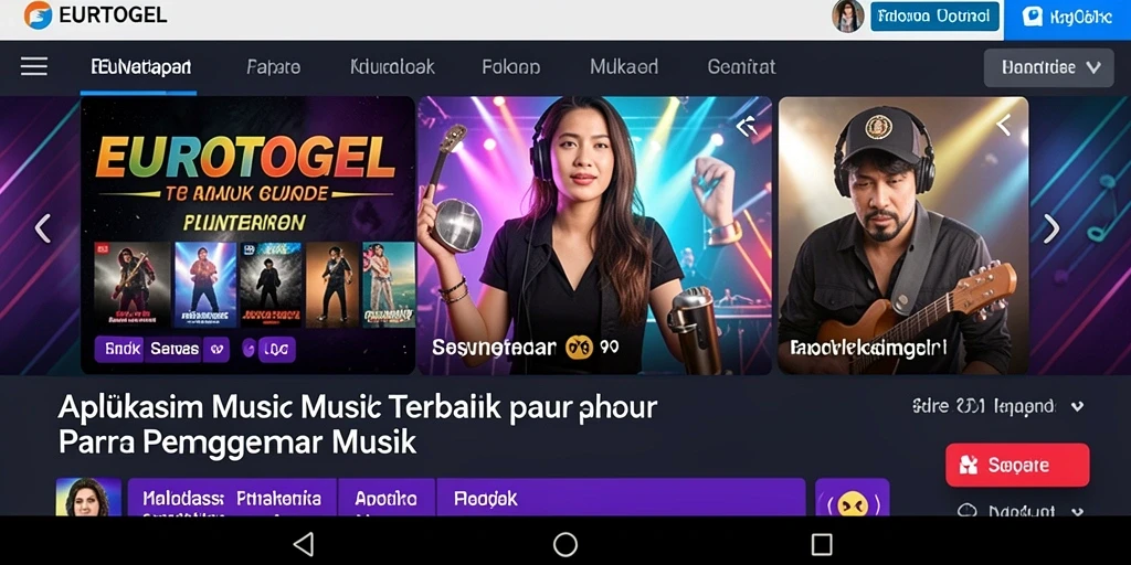 Tampilan screenshot EUROTOGEL menampilkan fitur musik yang menarik.