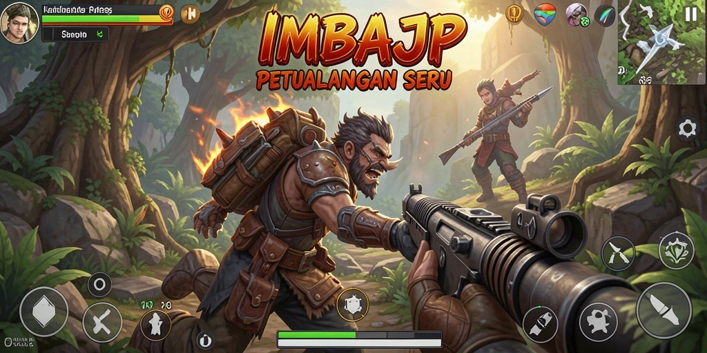 Tampilan seru dari gameplay IMBAJP yang mendebarkan.