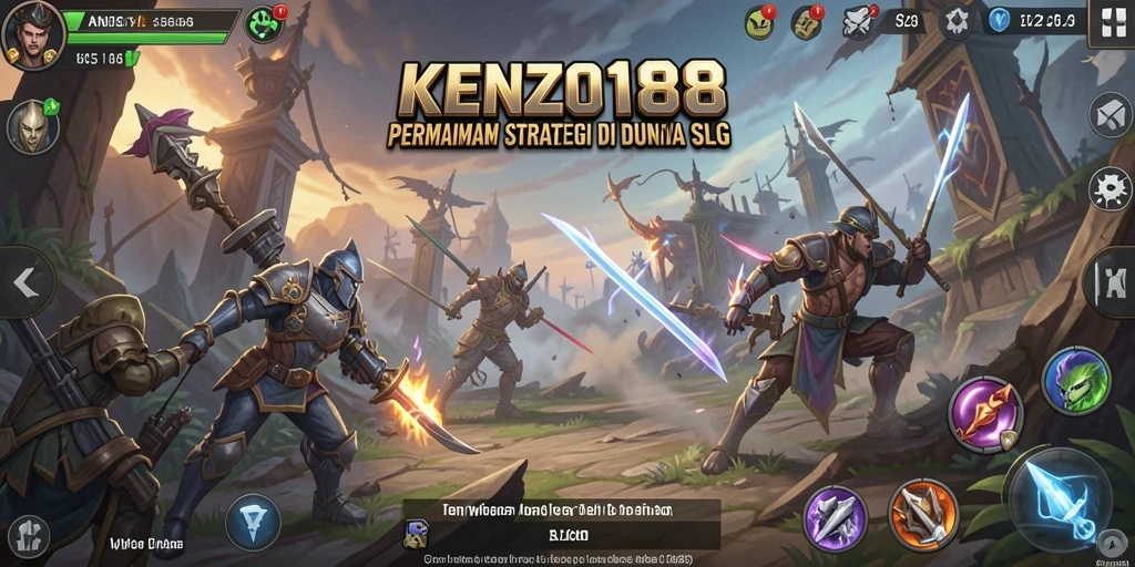 Screenshot KENZO188 menampilkan aksi pertempuran seru dalam permainan strategi.
