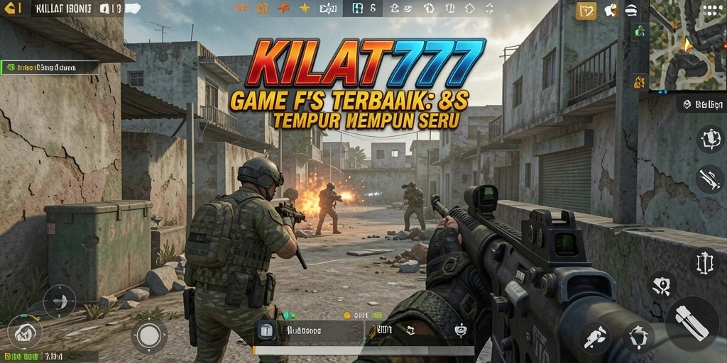 Tampilan gameplay seru dari KILAT777 dalam aksi FPS.
