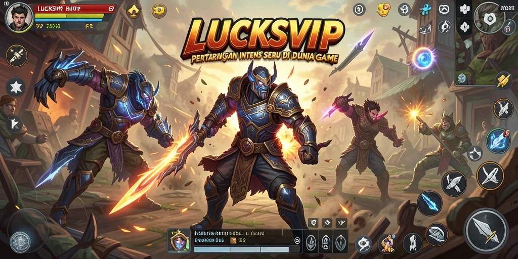 Tampilan gameplay LUCKSVIP yang menegangkan dan penuh aksi.