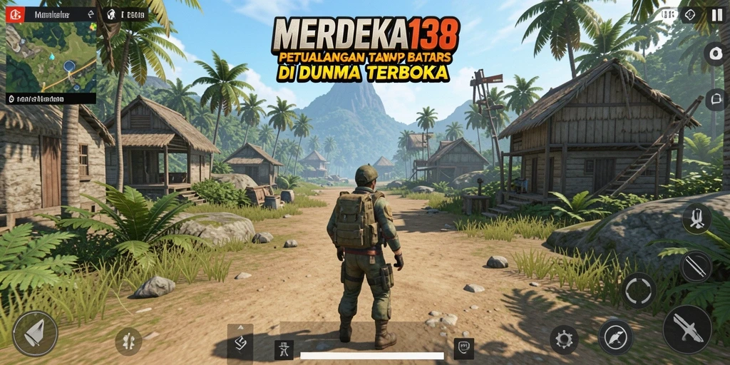 Gameplay MERDEKA138 menampilkan petualangan menakjubkan di dunia terbuka.