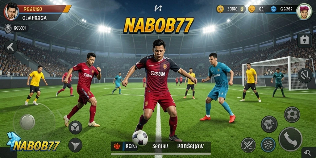 Screenshot NABOB77 menampilkan pertandingan olahraga yang mendebarkan.