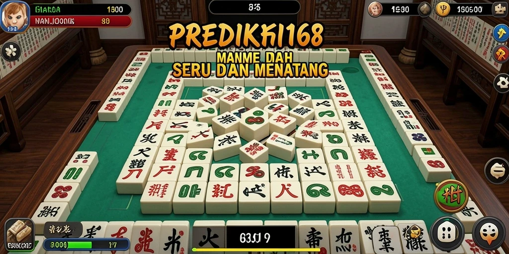 Tampilan gameplay menarik dari PREDIKSI168 dengan ubin Mahjong.