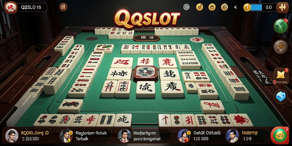 Tampilan gameplay QQSLOT yang menarik dan penuh strategi Mahjong.