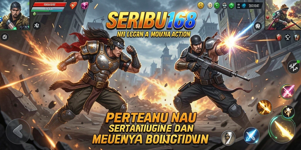 Screenshot SERIBU168 menampilkan aksi pertarungan yang mendebarkan.