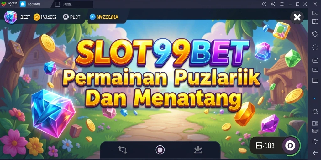Tampilan gameplay SLOT99BET yang menarik dengan tantangan puzzle yang seru.