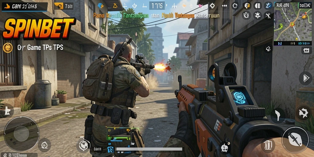 Tampilan gameplay <strong>SPINBET</strong> yang penuh aksi dan tantangan.
