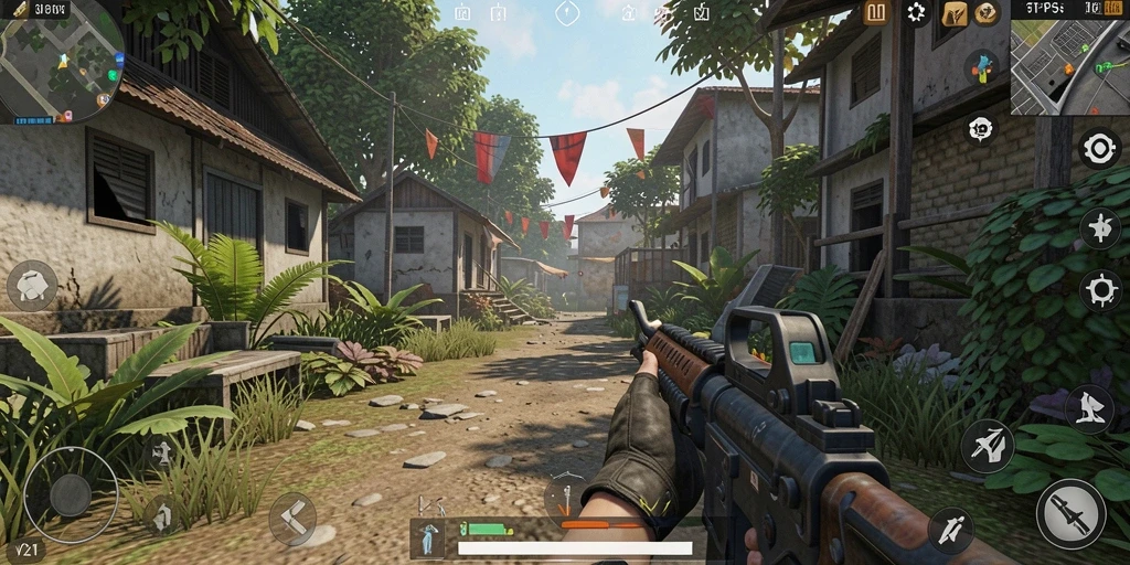 Gameplay V21 dengan aksi seru dan grafis yang menawan.