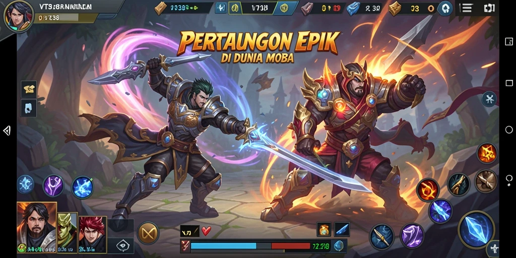 Tampilan dinamis dari gameplay <strong>VT38</strong> yang menegangkan di arena MOBA.